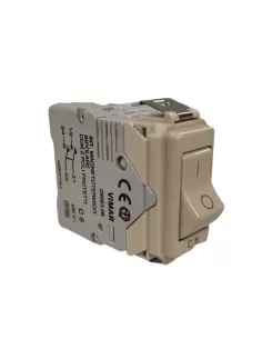 Interrupteur magnétothermique Vimar 08063 06 2P 2Prot 6A 230V 3Ka série 8000